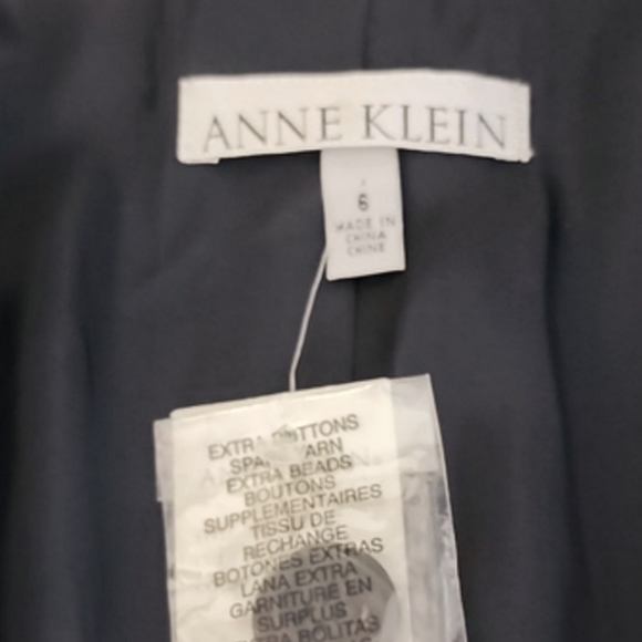 **Anne Klein Org.$375 Black Trimmed Blazer Women's 6 - Picture 6 of 8